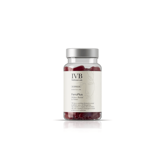 FerroPlus de IVB |  Hierro bisglicinato Ferrochel® con vitamina C, cobre, vitamina B12 y folatos | 60 Cápsulas