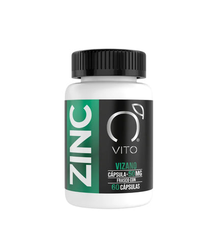 DUO: Zinc 50mg por cápsula de Vito | Contribuye al fortalecimiento del sistema inmune | Duo con 180 cápsulas vegetales