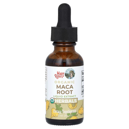 Raíz de Maca Orgánica 590 mg de Mary Ruth's | Apoyo Hormonal | Gotero de 30ml