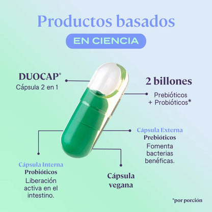 Probióticos Just Probio B-fit 2 billones UFC | Apoyo a la Microbiota|  30 y 60 Cápsulas