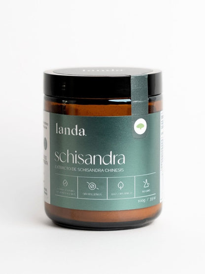 Schisandra de Landa extracto orgánico del fruto Schisandra chinensis, 100 g, adaptógeno antioxidante