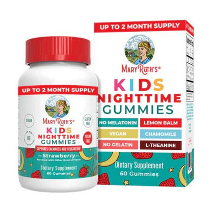 Gomitas para Relajación Nocturna de MaryRuth’s | Bienestar Infantil | 60 gomitas