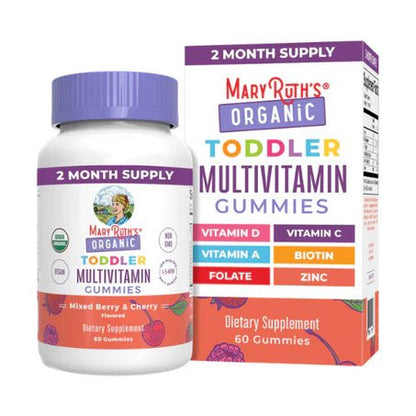 Multivitamínico para niños pequeños de MaryRuth’s | Refuerza el sistema inmune | 60 gomitas