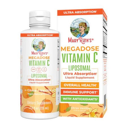 Vitamina C Liposomal Megadosis de MaryRuth’s | Promueve energía y vitalidad diaria | 225 ml