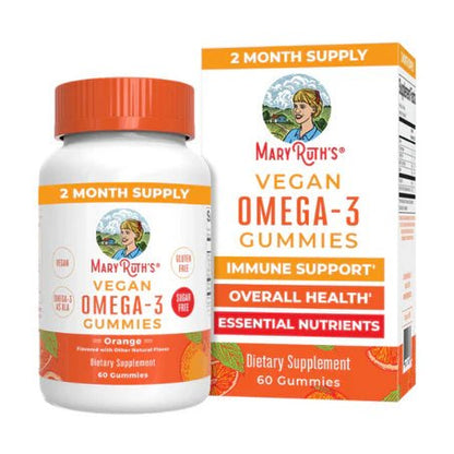 Gomitas de Omega-3 Vegano de MaryRuth’s | Bienestar Cardiovascular | 60 gomitas