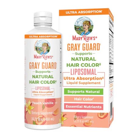 Gray Guard Liposomal, MaryRuth’s| Apoya la pigmentación natural del cabello | 450 ml