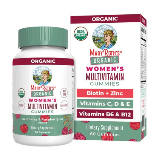 Multivitaminico Organico Para Mujeres de Mary Ruth´s | Bienestar Ocular y de la piel | 60 Gomitas