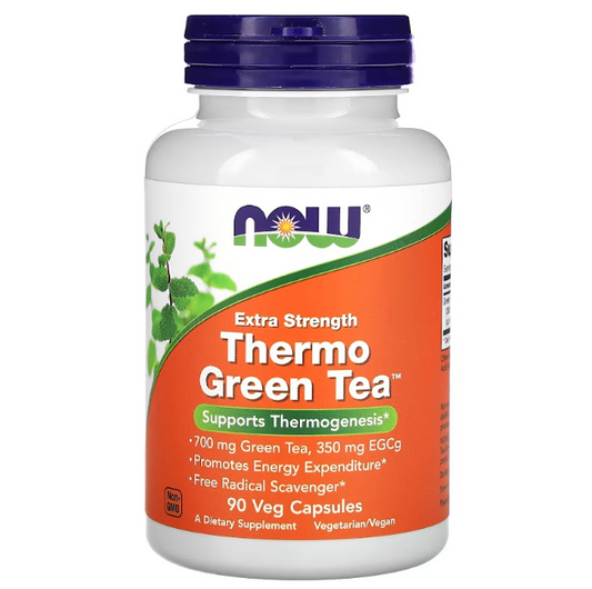 Té Verde con 700 mg de Extracto de Té Verde, 350 mg de EGCG de NOW Foods | Apoya un metabolismo saludable y activo | 90 Cápsulas Vegetarianas