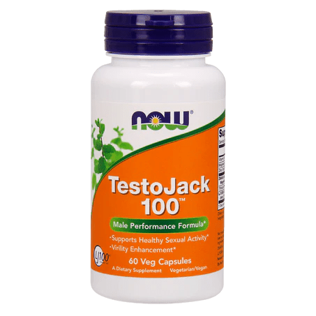 TestoJack 100 NOW Foods | Energía y vitalidad masculina |60 cápsulas