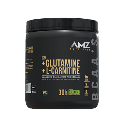 BCAA Glutamina + L- Carnitina de AMZ | 420g
