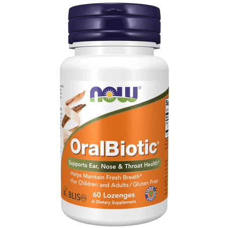 OralBiotic de Now Foods  | Apoya la microbiota bucal y de vías respiratorias | 60 probióticos orales