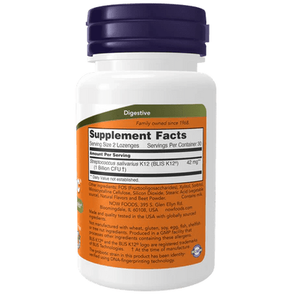 OralBiotic de Now Foods  | Apoya la microbiota bucal y de vías respiratorias | 60 probióticos orales