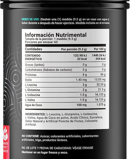 BCAA’s + Glutamina de B Life | Energía y Músculo | 60 Porciones
