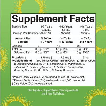 Probiótico Líquido Orgánico de MaryRuth’s | Bienestar digestivo | 60 y 120 ml