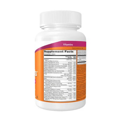 Daily Vits NOW Foods multivitamínico con luteína y licopeno | Bienestar ocular, energía y vitalidad diaria | 100 tabletas