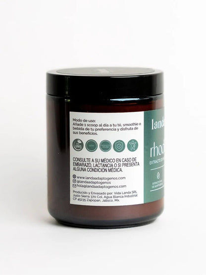 Rhodiola Rosea, extracto orgánico de Landa | Promueve el equilibrio emocional y la adaptabilidad al estrés | Polvo 100 g