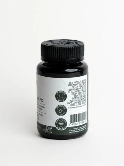 Organic Mushroom Complex 7 en 1 de Landa Adaptogenos | Favorece la claridad mental y concentración | 90 cápsulas