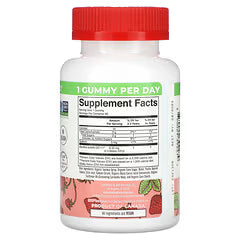 Probiótico Infantil 8.33 mg - 2.5 mil millones de UFC de Mary Ruth's | Apoyo para el Bienestar Digestivo de los Infantes | 60 gomitas Sabor Fresa