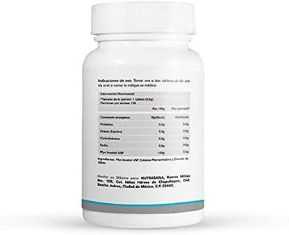 Myo Inositol 600mg de Nutrasana | Formulado para contribuir en la función reproductiva y metabólica | 120 tabletas vegetales