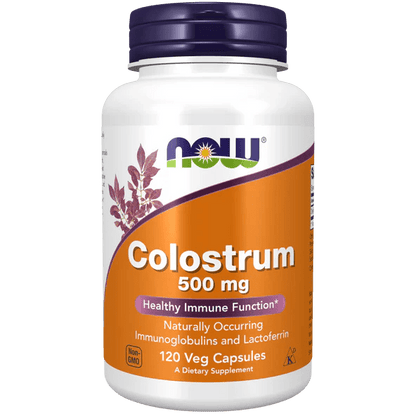 Colostro bovino 500 mg de Now Foods | Sistema Inmunitario y Función Intestinal | 120 Cápsulas