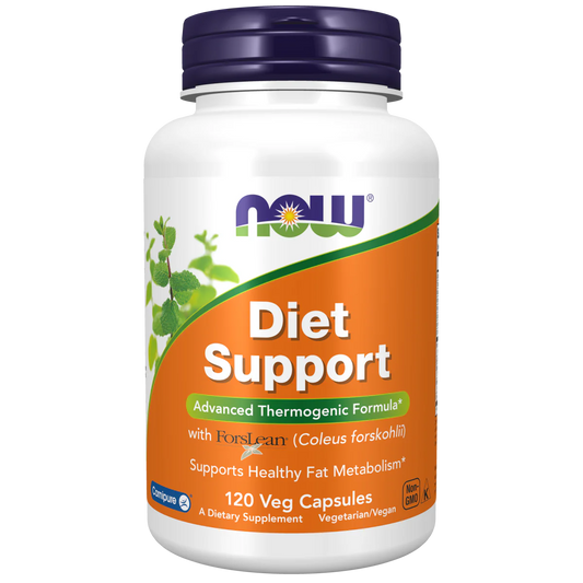 ForsLean, Super Citrimax, L-Carnitina y Té Verde - Apoyo Dietético de Now Foods | Energía Celular | 120 Cápsulas Vegetales