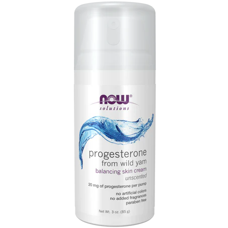 Crema de progesterona con ñame silvestre NOW | Apoyo cosmético al equilibrio femenino | 85 ml