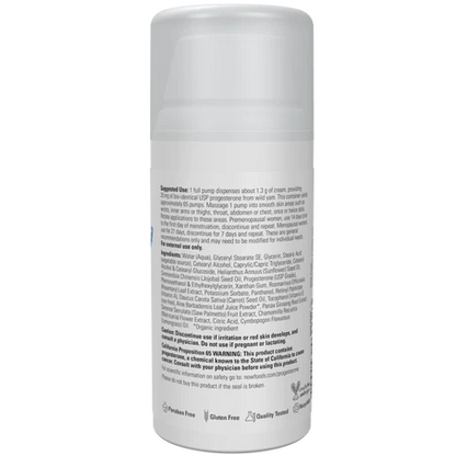 Crema de progesterona con ñame silvestre NOW | Apoyo cosmético al equilibrio femenino | 85 ml