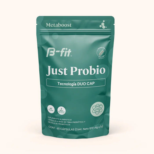 Probióticos Just Probio B-fit 2 billones UFC | Apoyo a la Microbiota|  30 y 60 Cápsulas