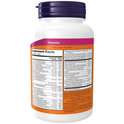 ADAM NOW de Now Foods | Multivitamínico para hombres | 60 tabletas