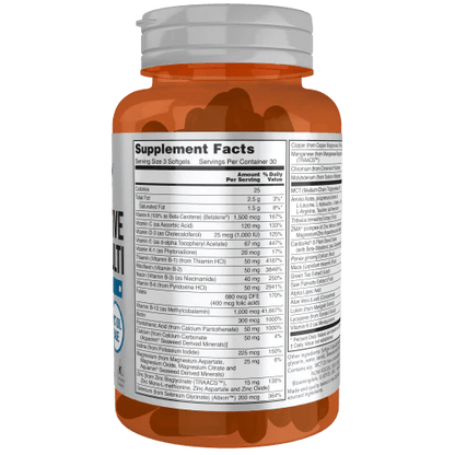 Multivitamínico para Hombre de Now | Fortalece el Sistema Inmune | 90 cápsulas