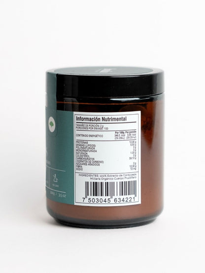 Hongo Cordyceps de Landa Adaptogenos | Contribuye al equilibrio metabólico y respiratorio | Polvo 100 g