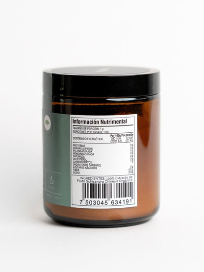 Schisandra de Landa extracto orgánico del fruto Schisandra chinensis, 100 g, adaptógeno antioxidante