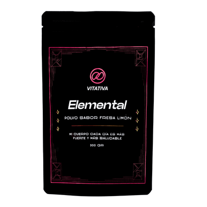 Multivitamínico con Magnesio, Probióticos, Colágeno de Vitativa - Elemental | Apoyo Inmunológico + Energía | Presentación de 200 g en diferentes sabores
