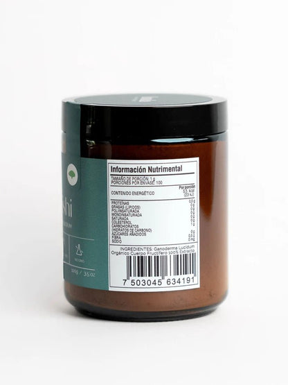 Hongo Reishi, extracto orgánico de Ganoderma lucidum de Landa | Promueve un sueño profundo y reparador | Polvo 100 g