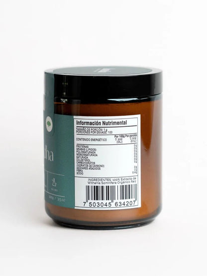 Extracto de Ashwagandha orgánica de Landa Adaptogenos | Relajación y Manejo del Estres | Polvo 100 g