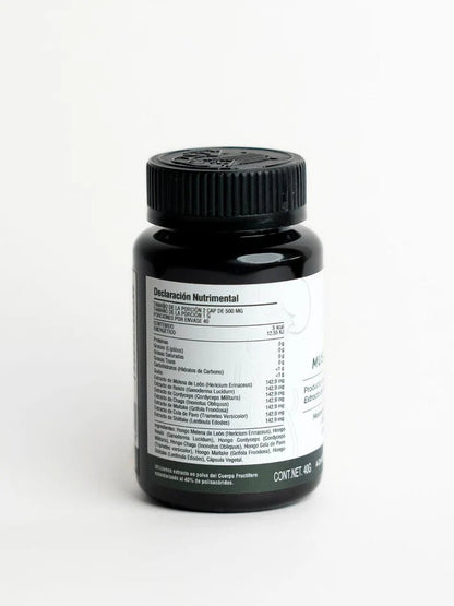 Organic Mushroom Complex 7 en 1 de Landa Adaptogenos | Favorece la claridad mental y concentración | 90 cápsulas