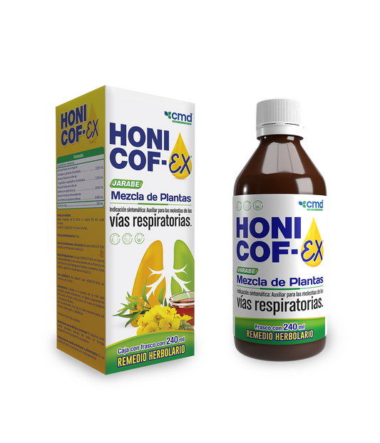 DUO: HONICOF-EX | Jarabe Herbolario | Salud respiratoria