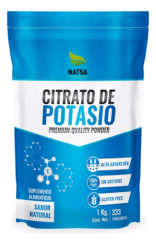 Citrato de Potasio | Apoyo Cardiovascular y Vitalidad | 1kg y 500g