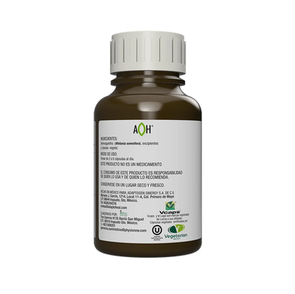 Ashwagandha 500mg de Adapto Heal | Reduce Cortisol, Balance Hormonal | 150 Cápsulas Vegetales