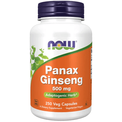 Extracto de Ginseng Panax, 1,000 mg de Now Foods | Mejora la concentración y el rendimiento cognitivo | 100 y 250 Cápsulas Vegetales