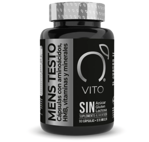 Óxido de Magnesio, Zinc con Vitaminas y Aminoácidos 1756mg por porción de Vito MENSTESTO | Promueven el rendimiento físico y recuperación muscular | 90 cápsulas vegetales