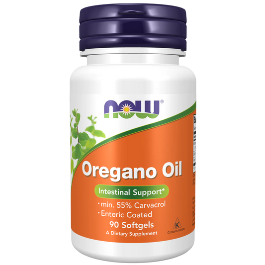 Aceite de Orégano 181 mg de Now Foods para el Apoyo Intestinal | 90 cápsulas blandas