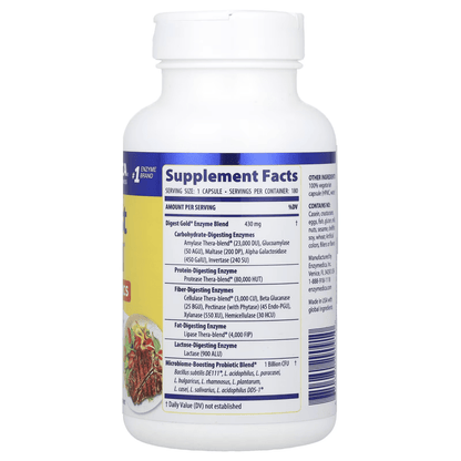 Enzimas digestivas y probióticos, Digest Gold™ + Probióticos Enzymedica | Apoyo Digestivo | 45 cápsulas