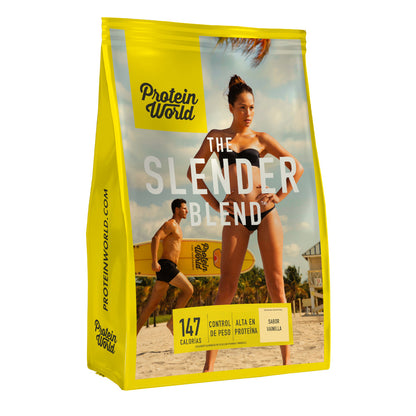 Proteína en Polvo con Vitaminas y Minerales - The Slender Blend de Protein World | Ayuda en la Recuperación Muscular | 1.2kg - Presentación en varios sabores