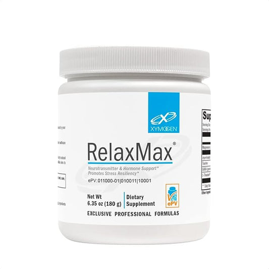 RelaxMax Xymogen Mioinositol GABA y L-Teanina | Equilibrio emocional, relajación diaria | Polvo 180 g