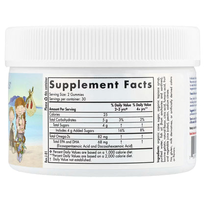 Omega-3 - Gomitas 82mg de Nordic Naturals | Promueve la función cardiovascular  y cognitiva en niños | 60 gomitas sabor mandarina