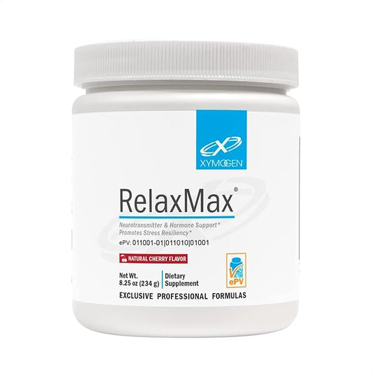 RelaxMax Xymogen Mioinositol GABA y L-Teanina | Equilibrio emocional, relajación diaria | Polvo 234 g