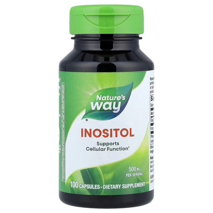 Inositol 500 mg de Nature's Way  | Contribuye a aliviar el estrés y la ansiedad | 100 cápsulas veganas