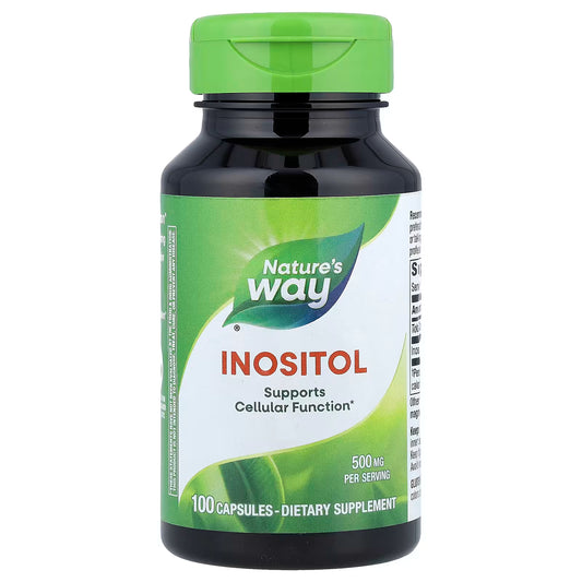 Inositol 500 mg de Nature's Way  | Contribuye a aliviar el estrés y la ansiedad | 100 cápsulas veganas