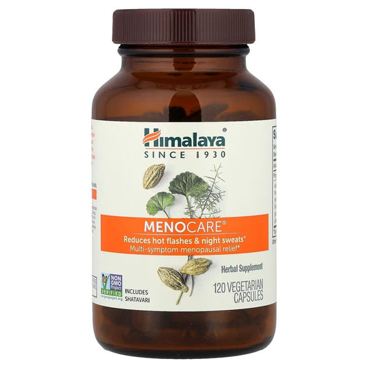 Menocare Himalaya | Favorece el equilibrio femenino diario, acompaña cambios hormonales naturales | 120 cápsulas vegetales